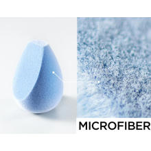 Wholesale Micro Fiber Beauty Sponge Blender Flocked Velvet Microfiber Makeup Sponge egg